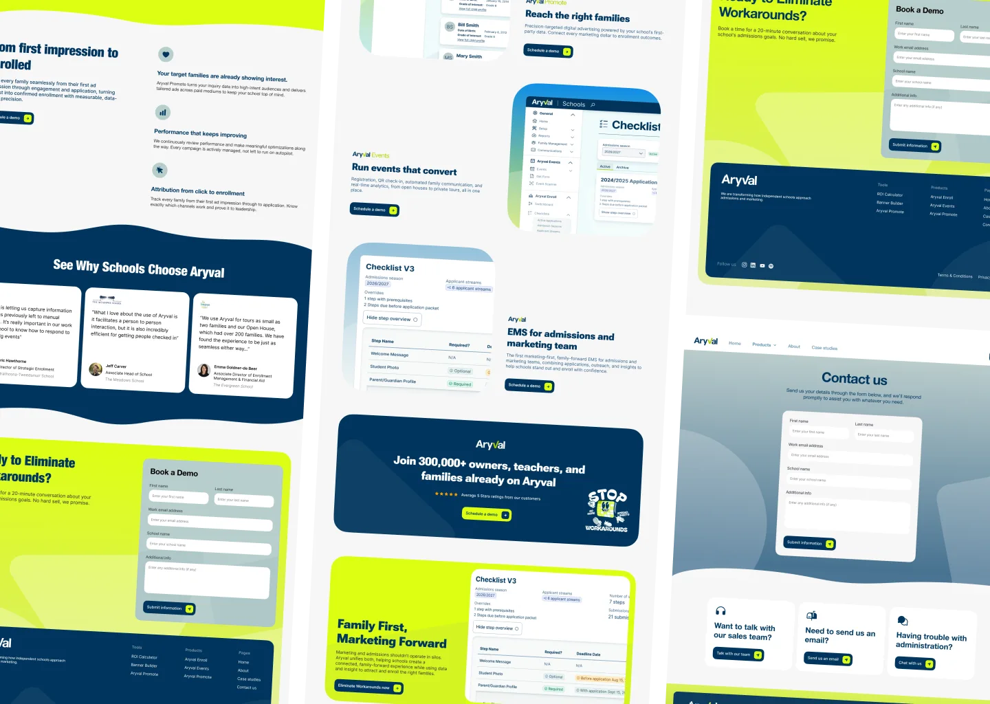 Aryval website redesign overview
